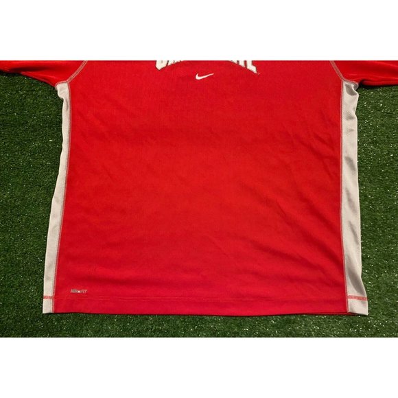 Retro Y2K Nike Fit Dry Ohio State Buckeyes center swoosh t-shirt size XL NCAA - Picture 5 of 10